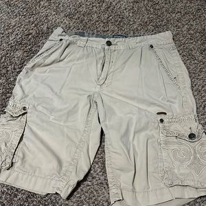 Affliction khaki shorts